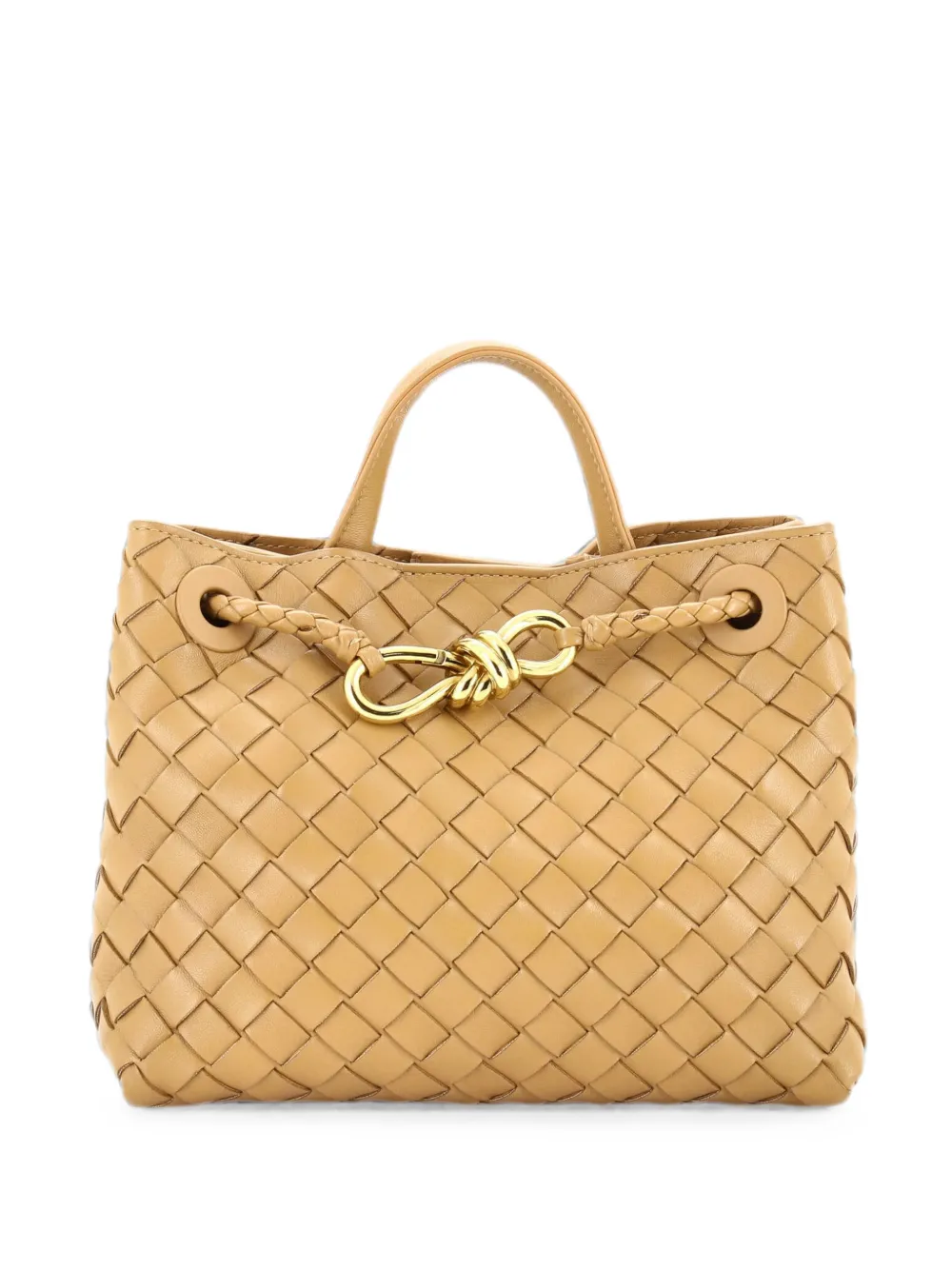 Bottega Veneta Pre-Owned Andiamo Top Handle Bag Intrecciato Nappa Small satchel - Braun