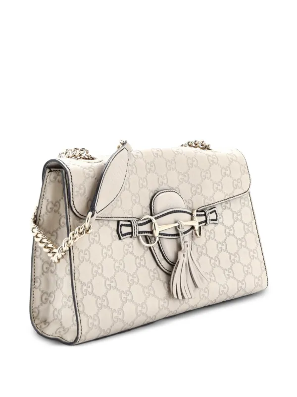 Gucci Pre-Owned エミリー チェーン フラップ バッグ グッチシマ 