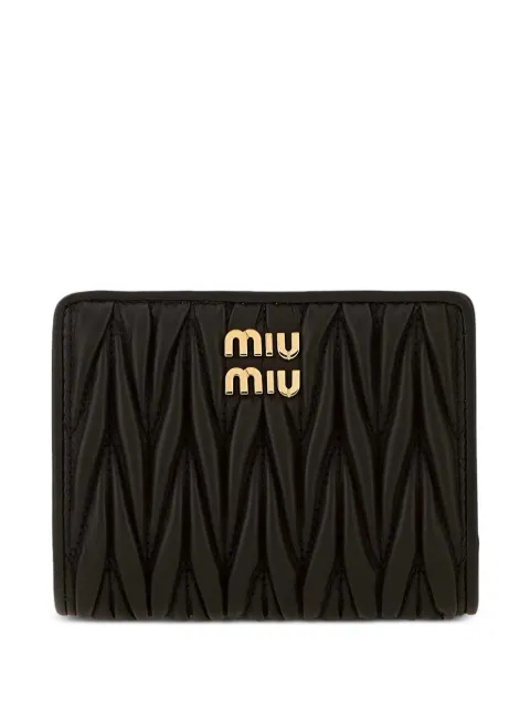 Miu Miu matelassé leather wallet