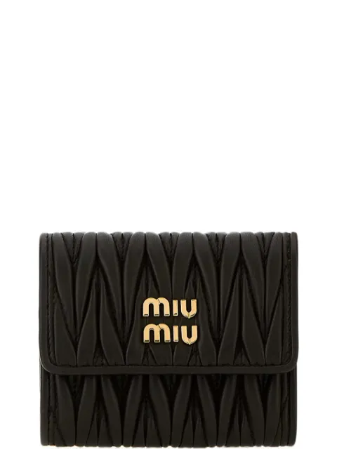 Miu Miu matelassé leather wallet