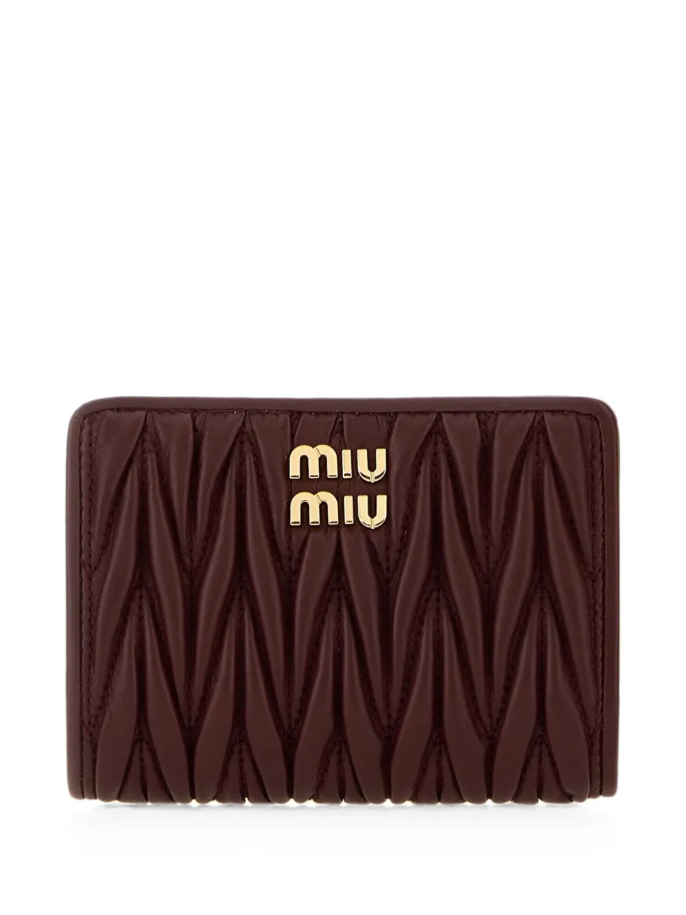 Miu Miu Matelassé-Portemonnaie - Braun