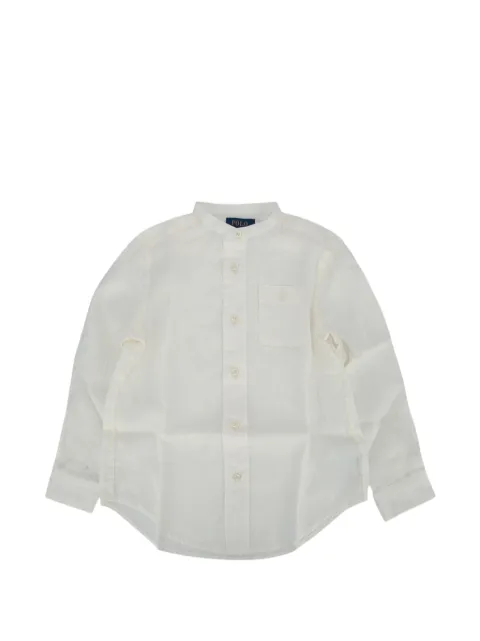 POLO RALPH LAUREN KIDS skjorte med båndkrave og lomme