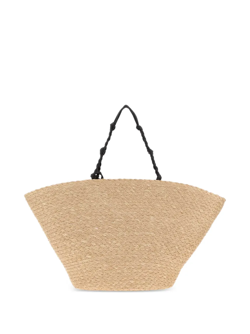 Jil Sander Tangle geweven strandtas Beige