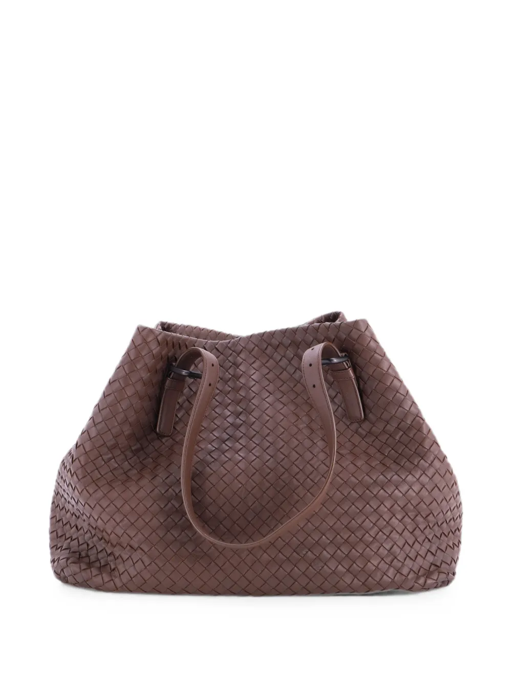 Bottega Veneta Pre-Owned A-Shape Intrecciato Nappa Large tote bag - Braun