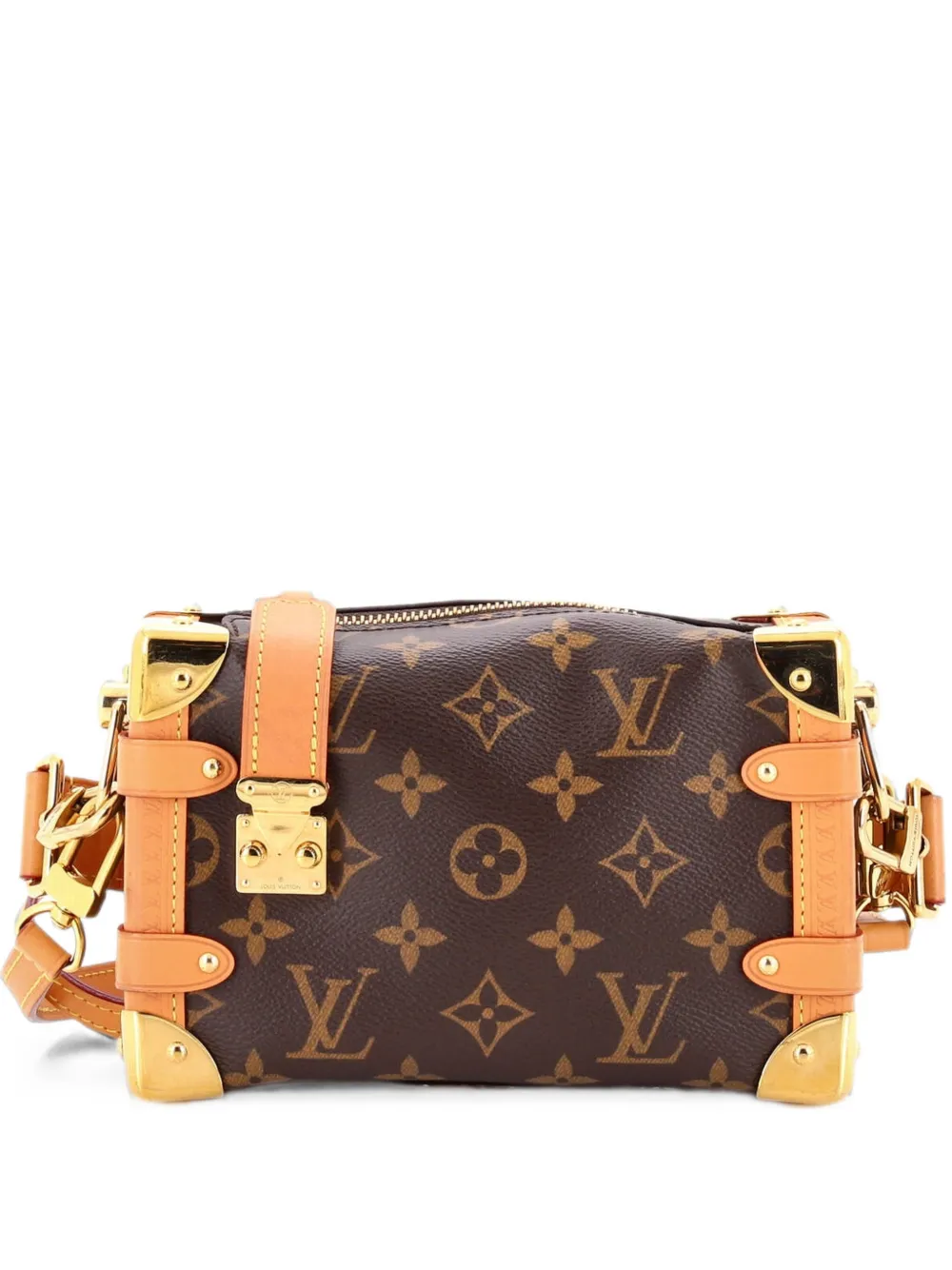 Louis Vuitton Pre-Owned Borsa a spalla Side Trunk PM in tela con monogramma - Marrone