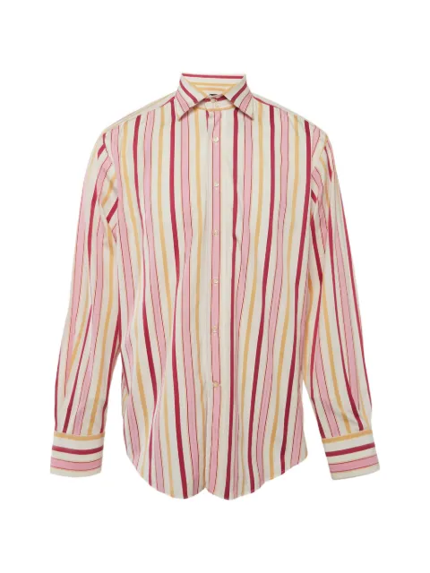Etro Pre-Owned striped long-sleeve shirt