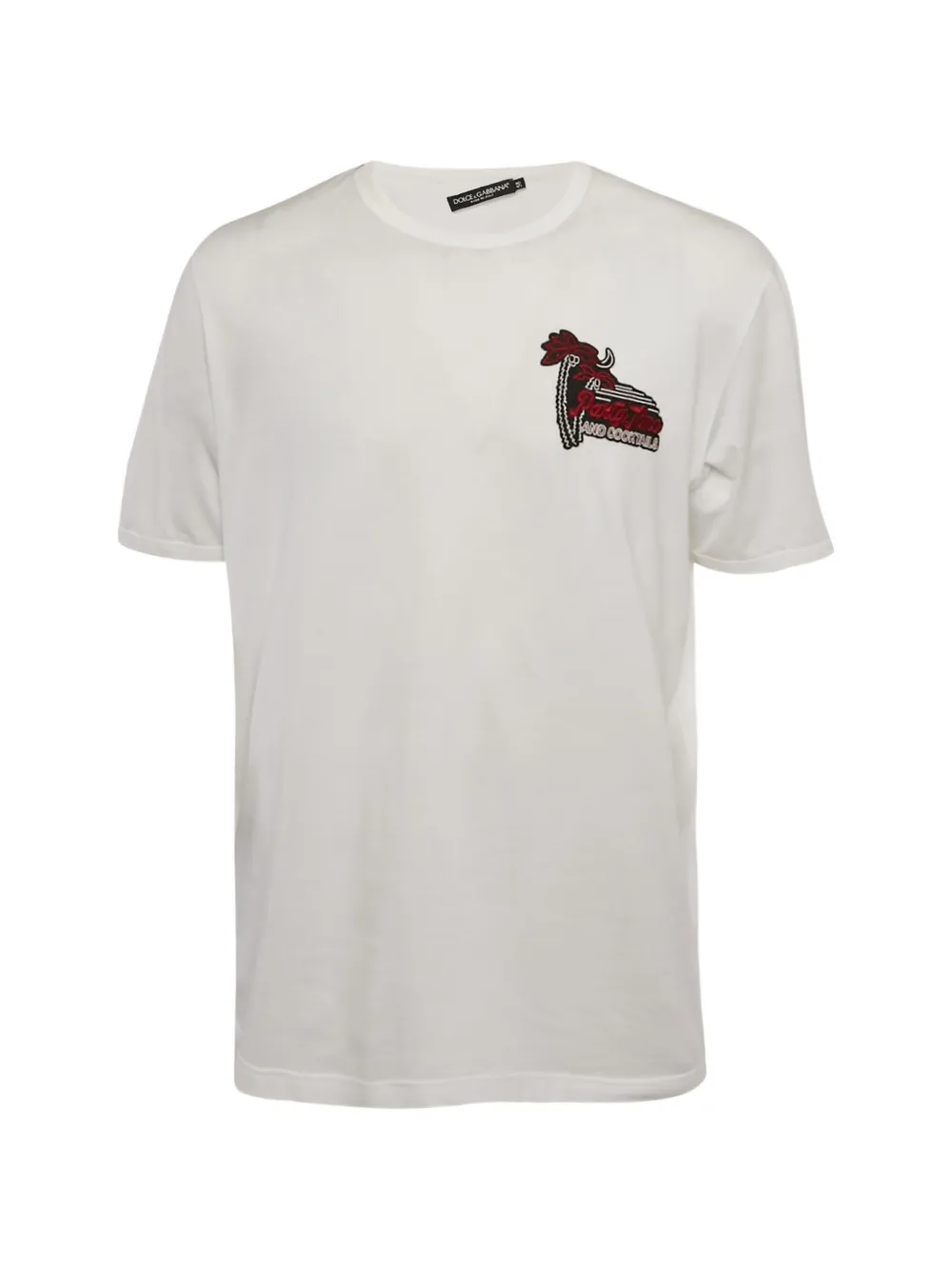 Dolce & Gabbana Pre-Owned applique T-shirt - Bianco
