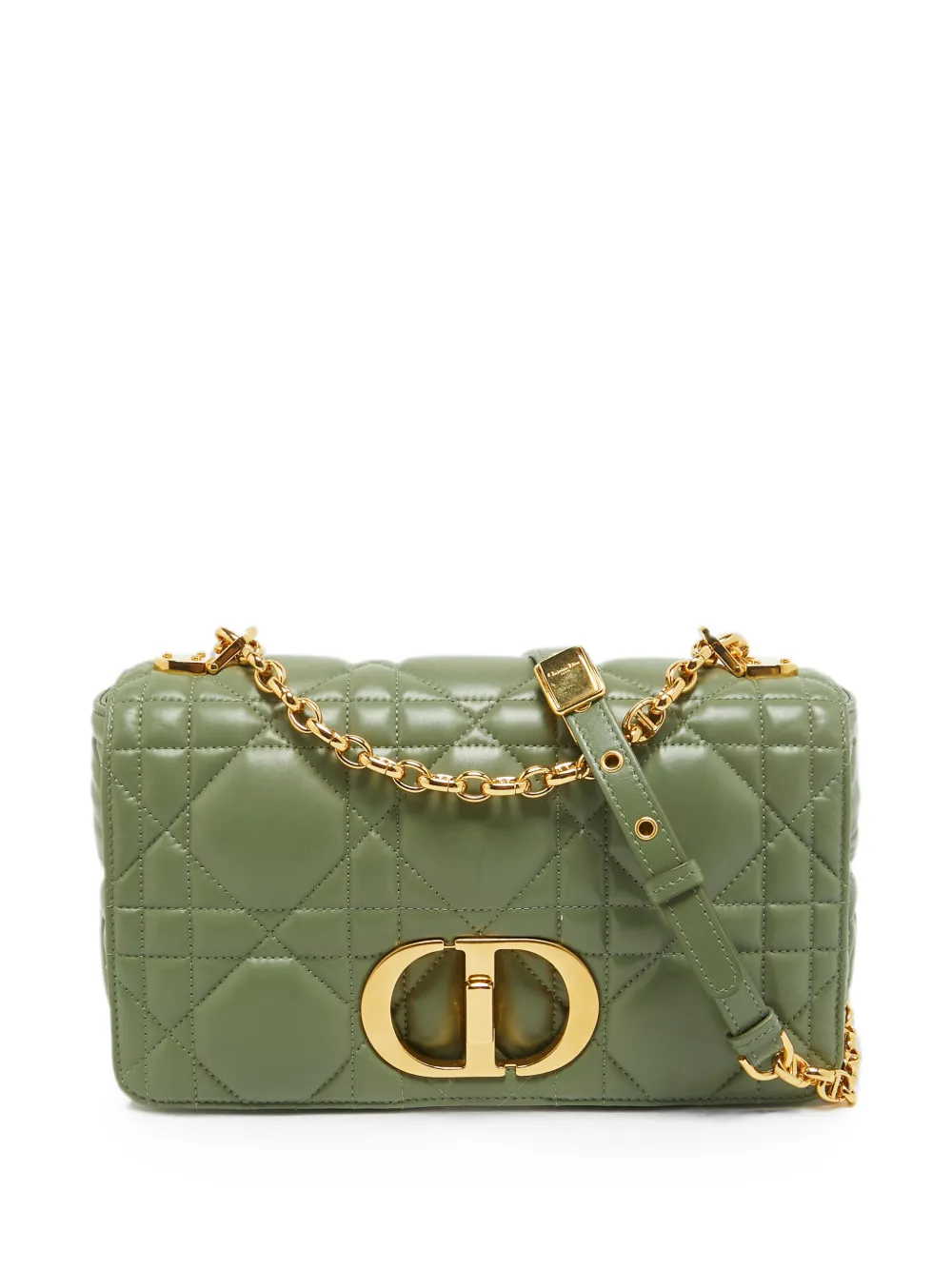 Christian Dior Pre-Owned 2022 Caro Cannage shoulder bag - Green