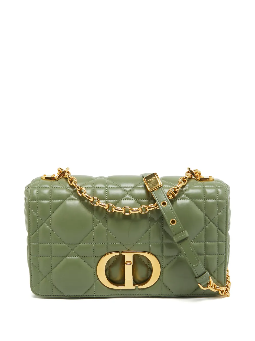 Christian Dior Pre-Owned 2022 Caro Cannage shoulder bag - Verde