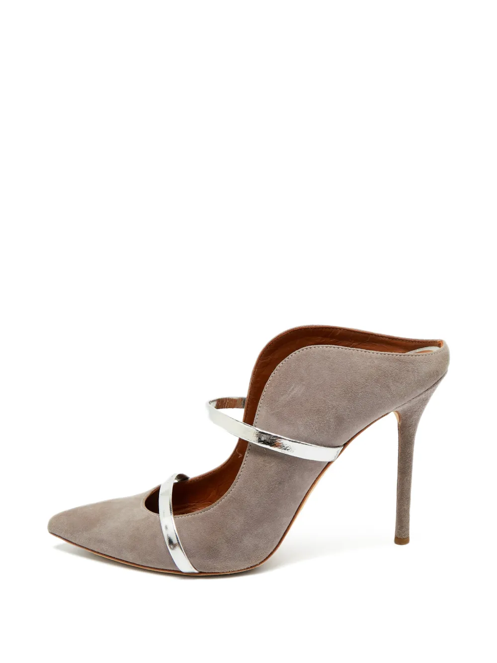 Malone Souliers Maureen pointed-toe mules - Grigio