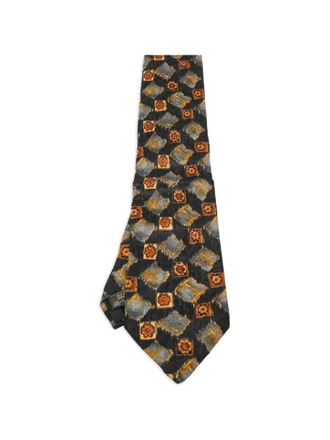 Ermenegildo Zegna Vintage corbata de seda estampada