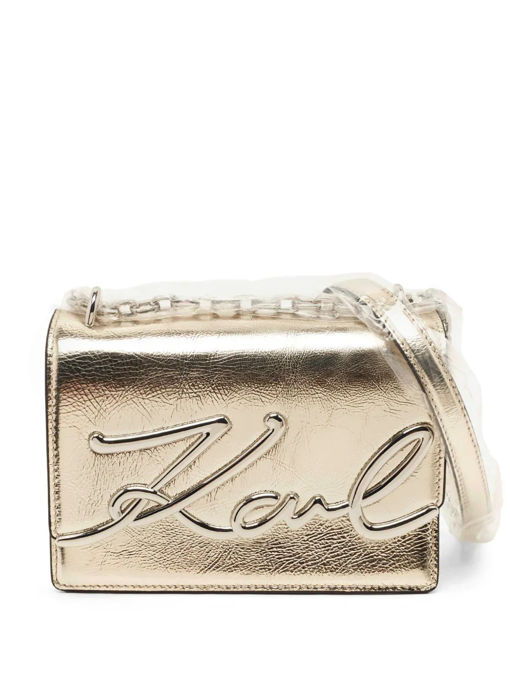 Karl Lagerfeld Vintage Borsa a spalla K/Signature - Oro