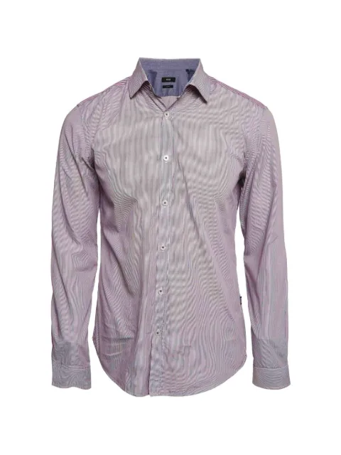 BOSS slim-fit striped shirt