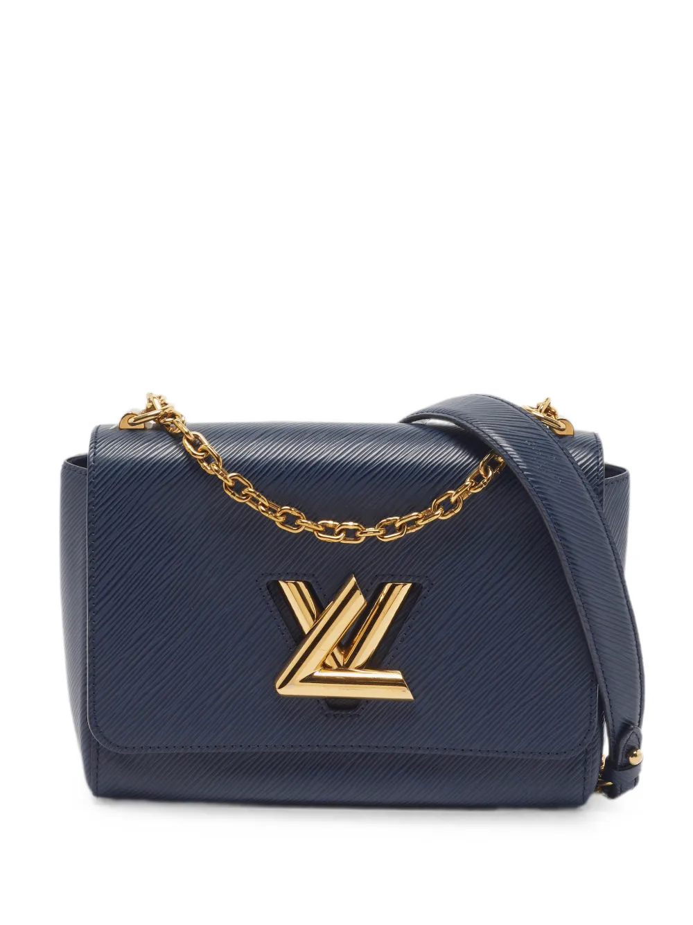 Louis Vuitton Pre-Owned Louis Vuitton Twist MM Navy Blue Epi Leather Bag