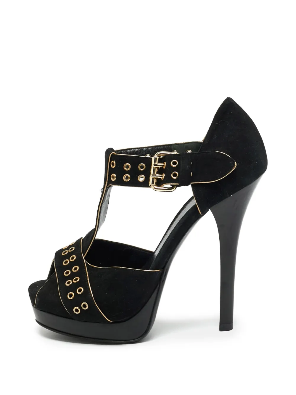 Fendi Pre-Owned Sandali con plateau - Nero