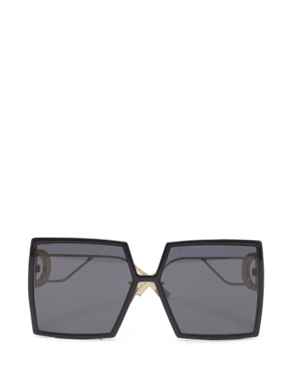 Christian Dior Pre-Owned 30 Montaigne square sunglasses - Schwarz