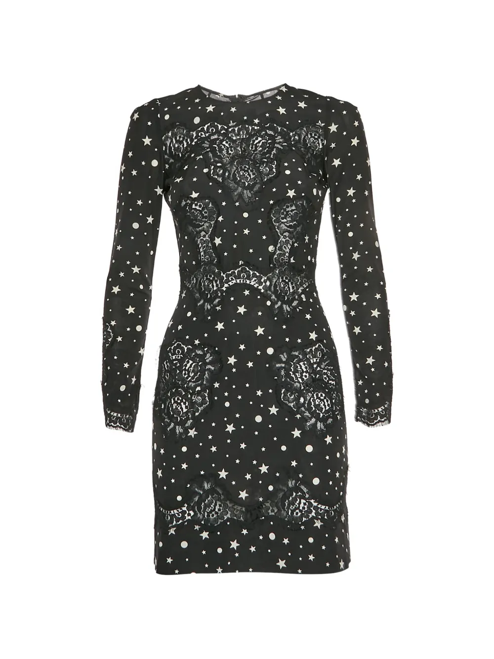 Dolce & Gabbana Pre-Owned star-print mini dress - Nero