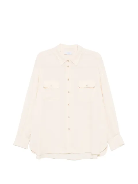 Clips button-up pocket-detail shirt