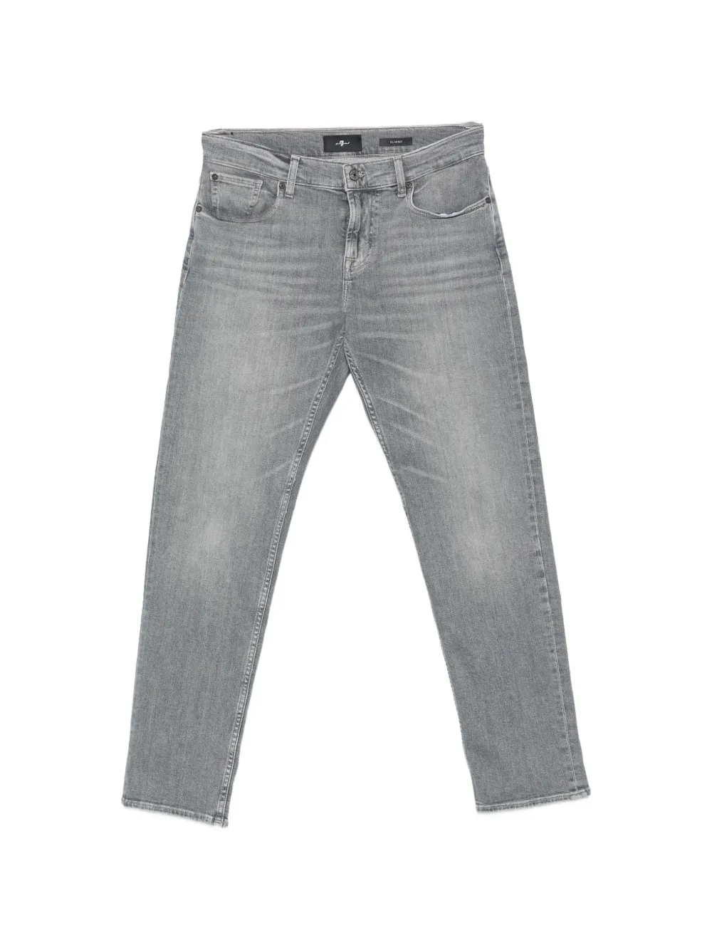 7 For All Mankind faded straight-leg jeans - Grigio