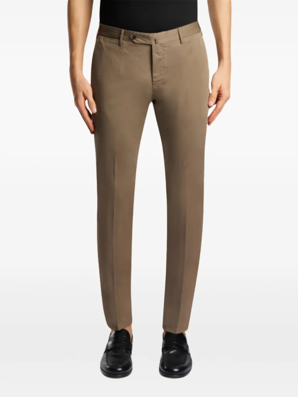 PT Torino Slim-fit pantalon Bruin