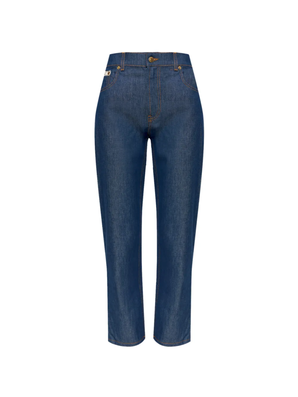Moschino Jeans affusolati con applicazione - Blu