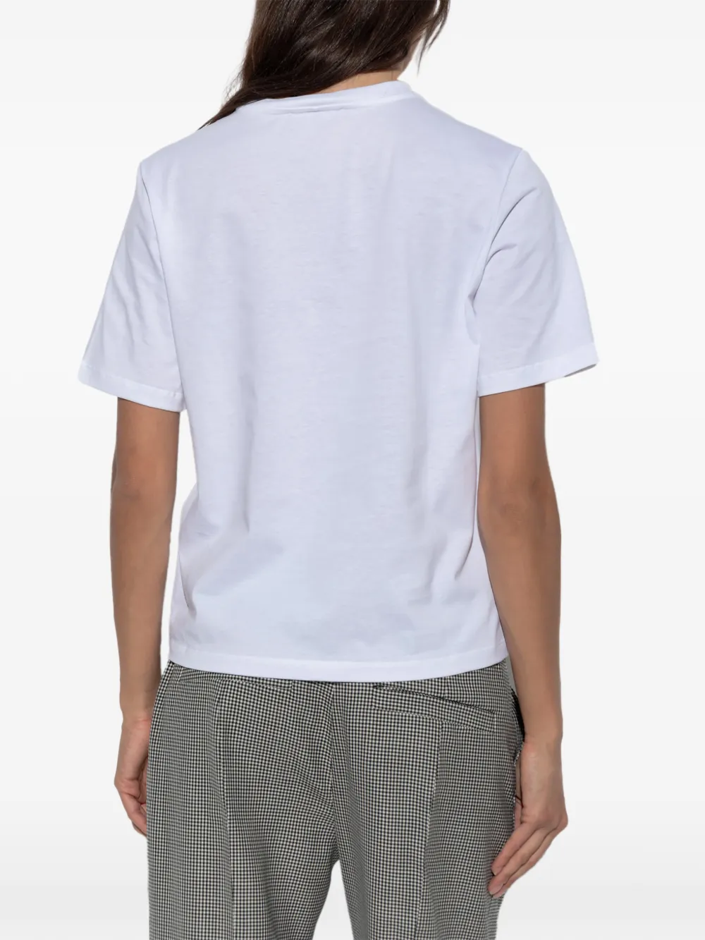 Versace T-shirt verfraaid met kralen Wit