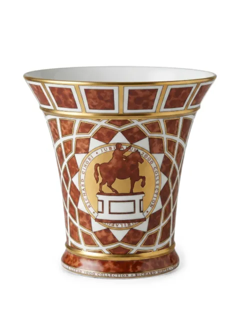 GINORI 1735 Jubileum 2000 equestrian-motif vase