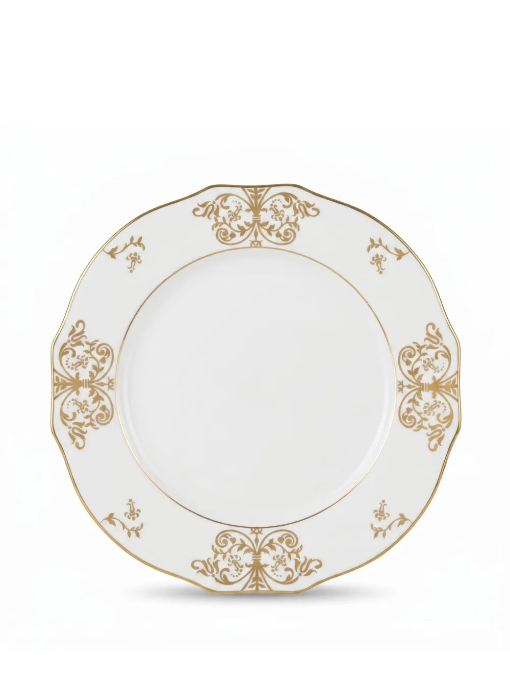 GINORI 1735 Duchessa gold-tone-trim plate - Bianco