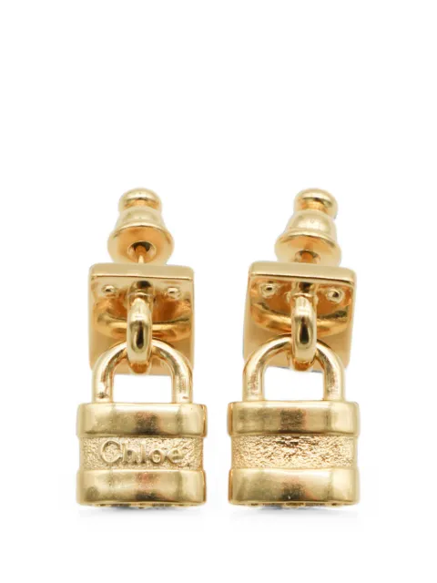 Chloé padlock-detail earrings