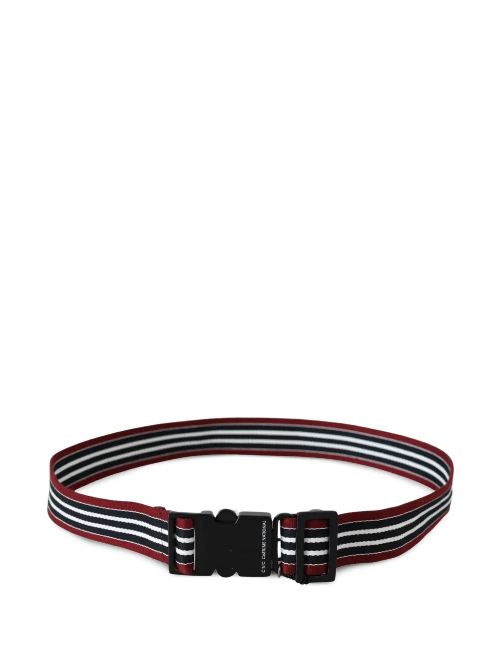 Costume National striped buckle belt
