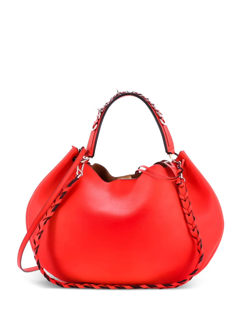 Loewe Pre-Owned Fortune Open Leather hobo bag - Rosso