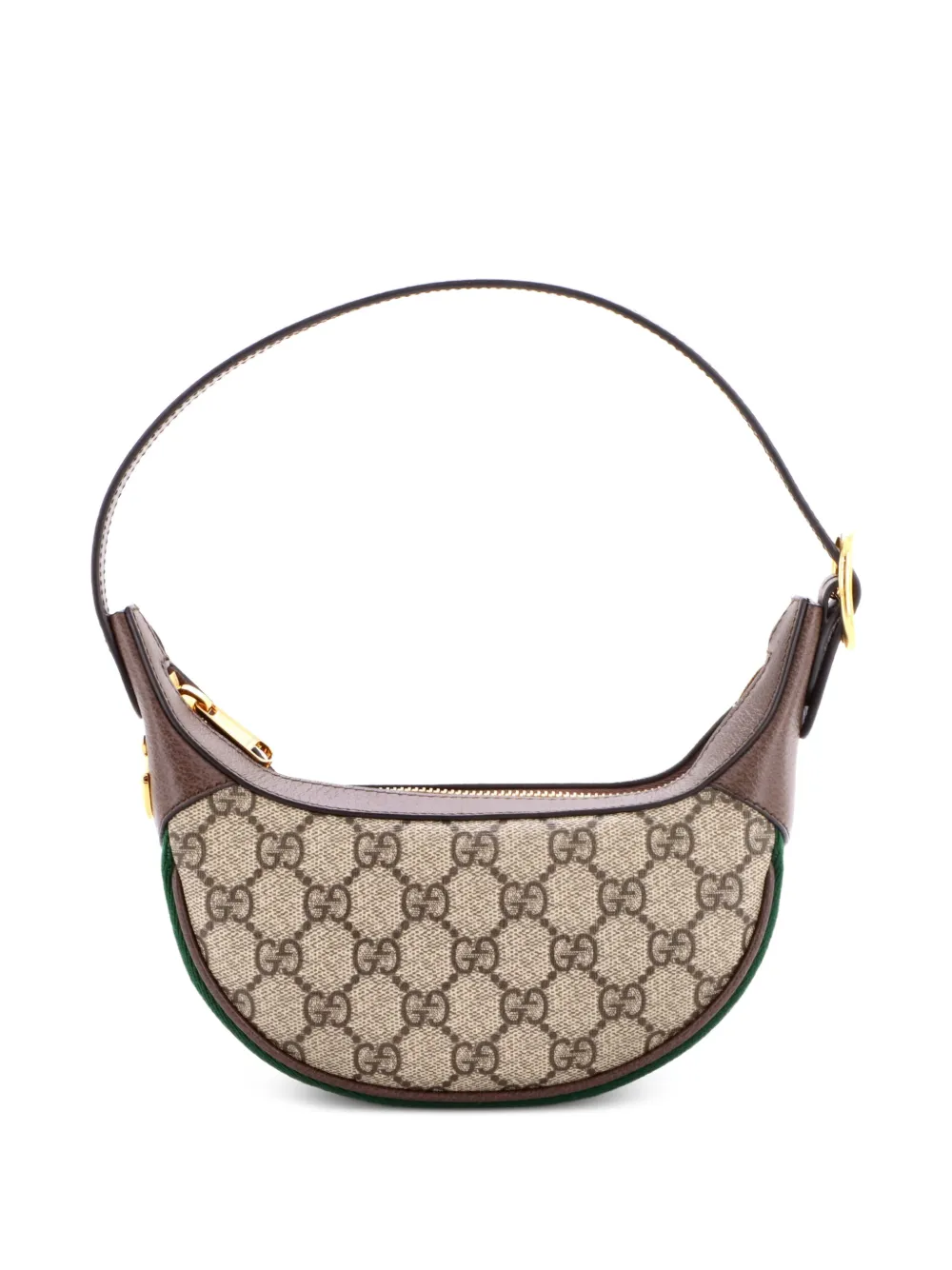 Gucci Pre-Owned Ophidia Half Moon Bag GG Coated Canvas Mini hobo bag - Marrone
