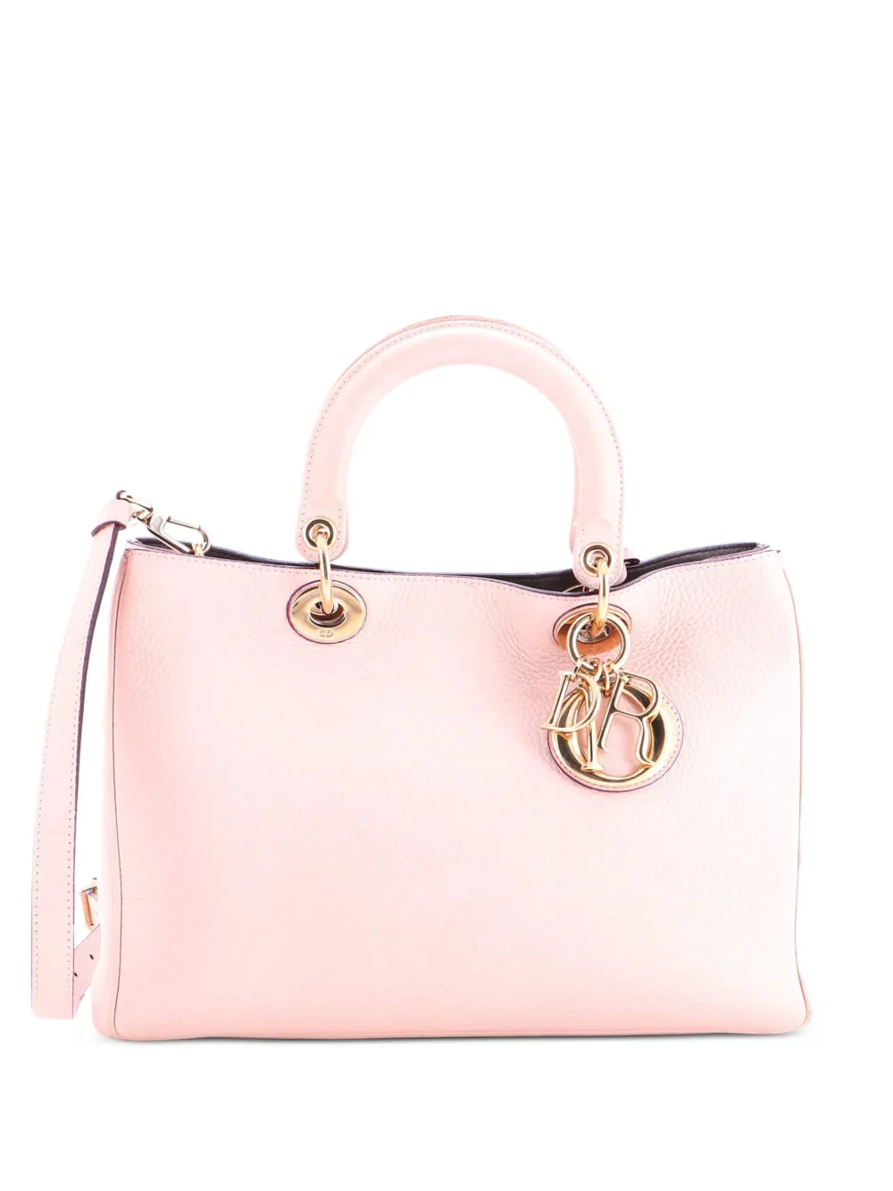 Christian Dior Pre-Owned Diorissimo Pebbled Leather Medium tote bag - Rosa