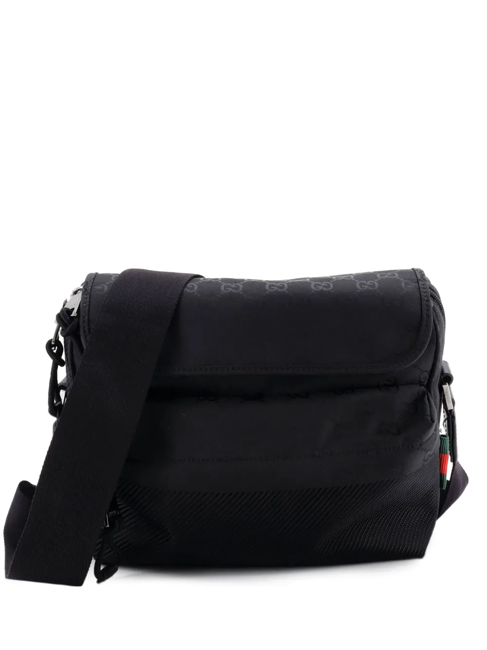 Gucci Pre-Owned Borsa a tracolla Guccissima media - Nero