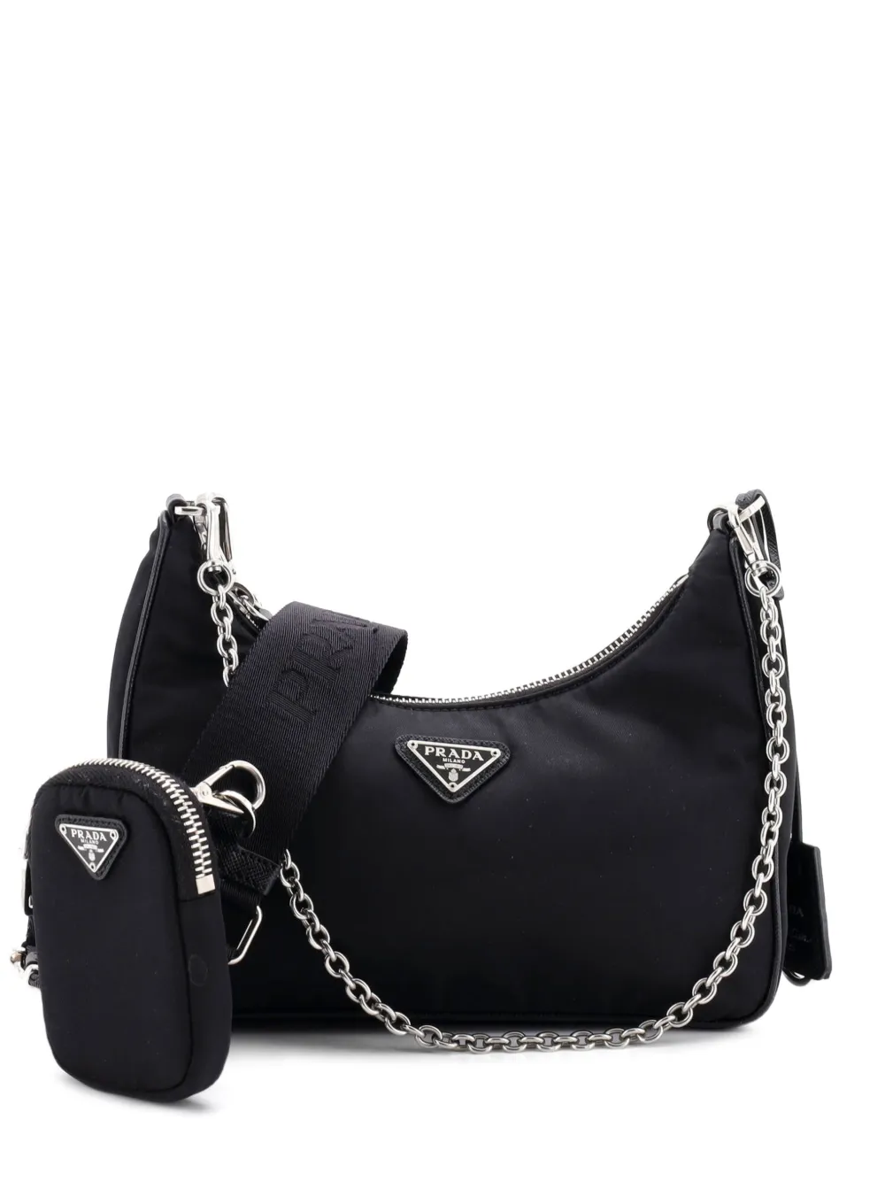Prada Pre-Owned Re-Edition 2005 Shoulder Bag Tessuto Small crossbody bag - Nero