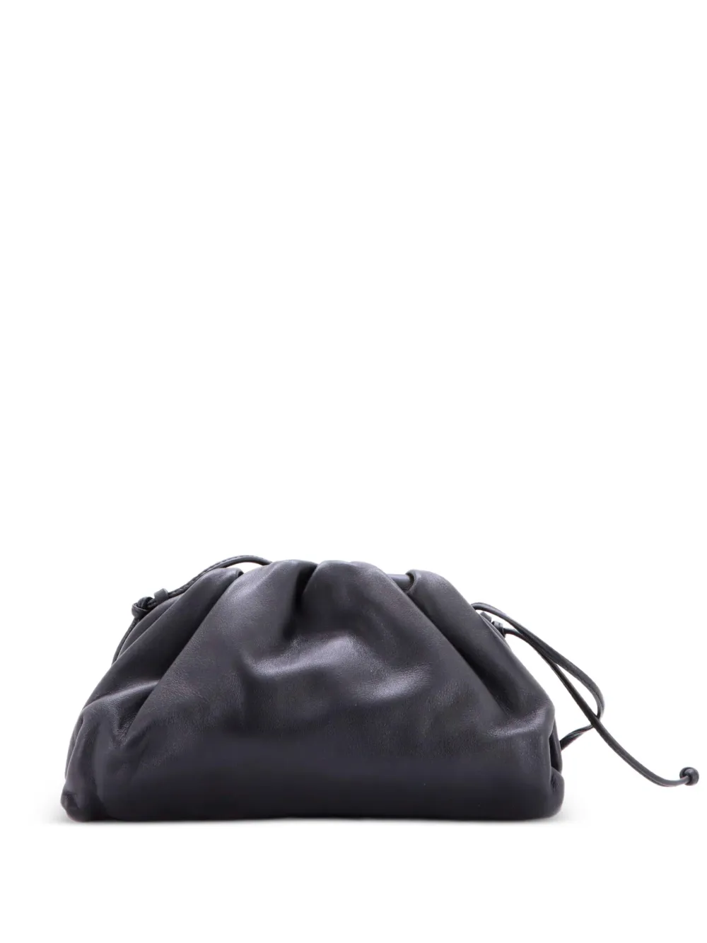 Bottega Veneta Pre-Owned The Pouch Leather Mini crossbody bag - Nero