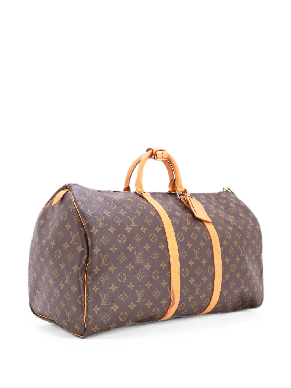 Louis Vuitton Pre-Owned Keepall Bag Monogram Canvas 55 travel bag - Marrone