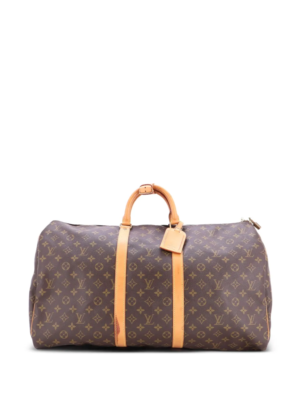 Louis Vuitton Pre-Owned Keepall Bag Monogram Canvas 55 travel bag - Marrone