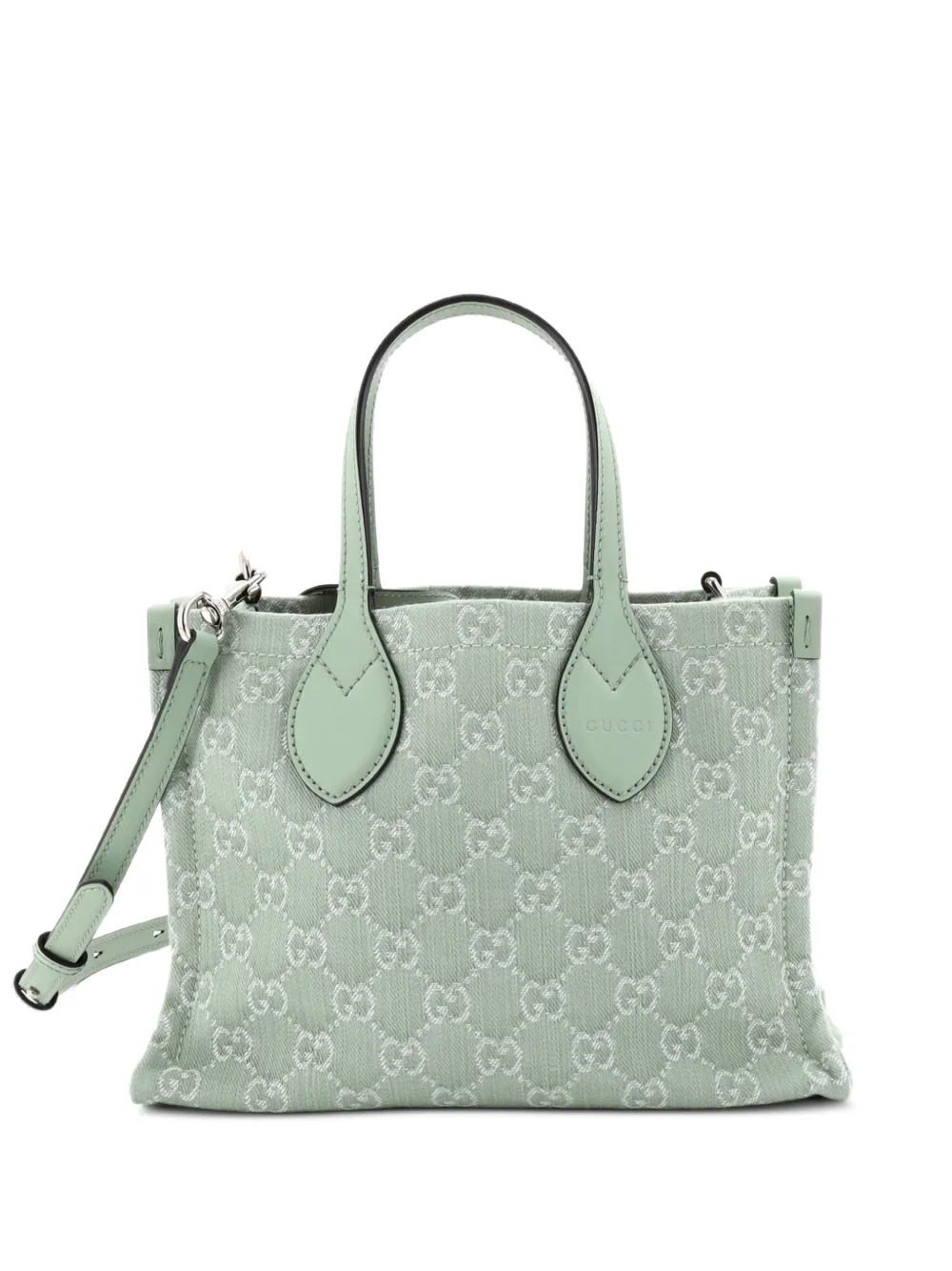 Gucci Pre-Owned Ophidia Shopper GG Denim Medium tote bag - Verde