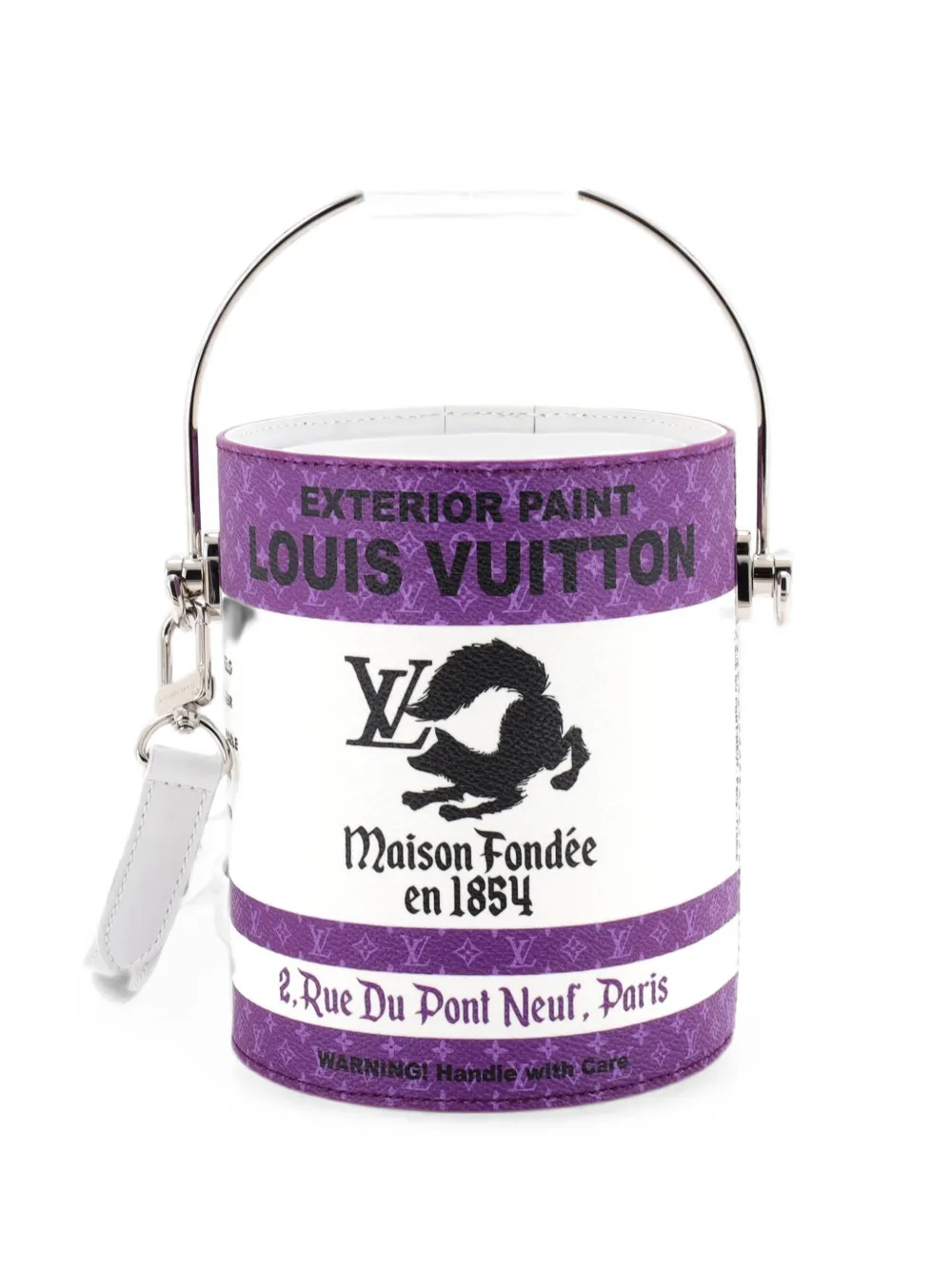 Louis Vuitton Pre-Owned Borsa a tracolla LV Paint Can in pelle e tela con monogramma - Viola