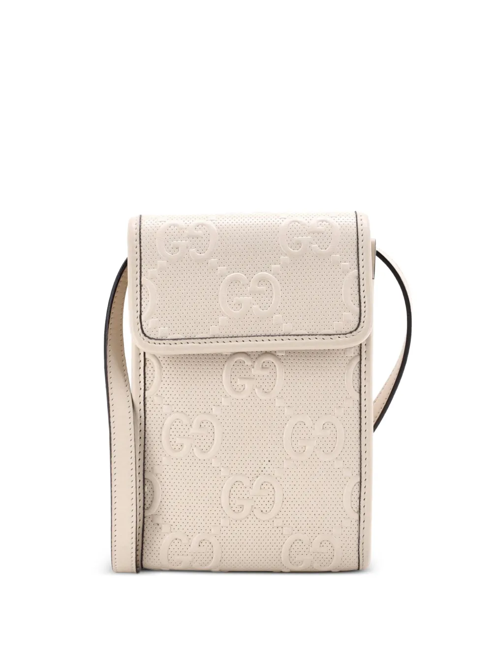Gucci Pre-Owned Flap GG Embossed Perforated Leather Mini crossbody bag - Toni neutri