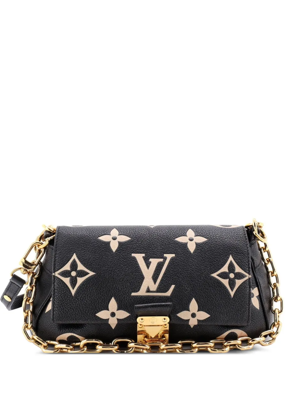 Louis Vuitton Pre-Owned Favorite NM Handbag Bicolor Monogram Empreinte Giant shoulder bag - Schwarz