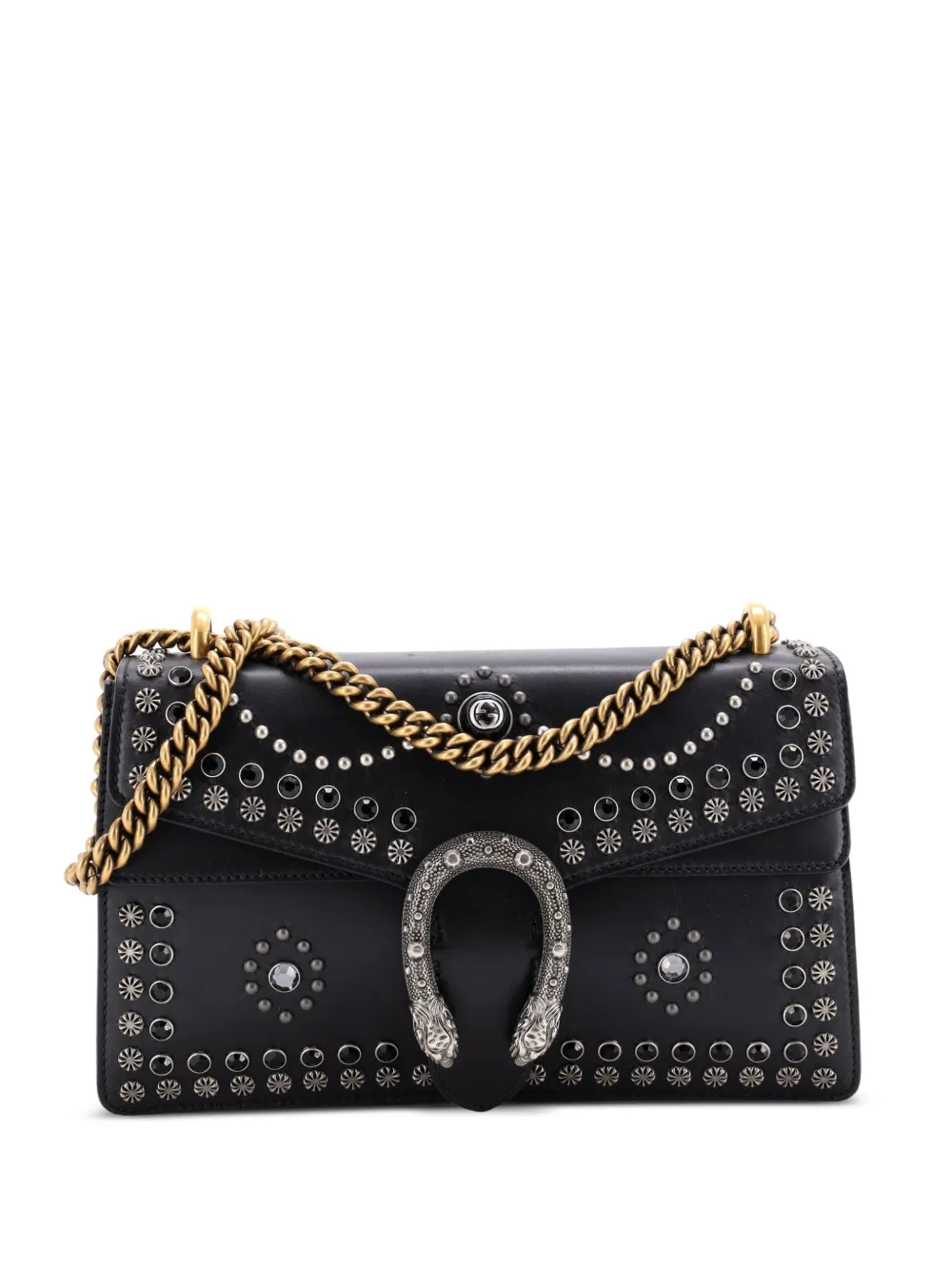 Gucci Pre-Owned Dionysus Bag Studded Leather Small shoulder bag - Nero