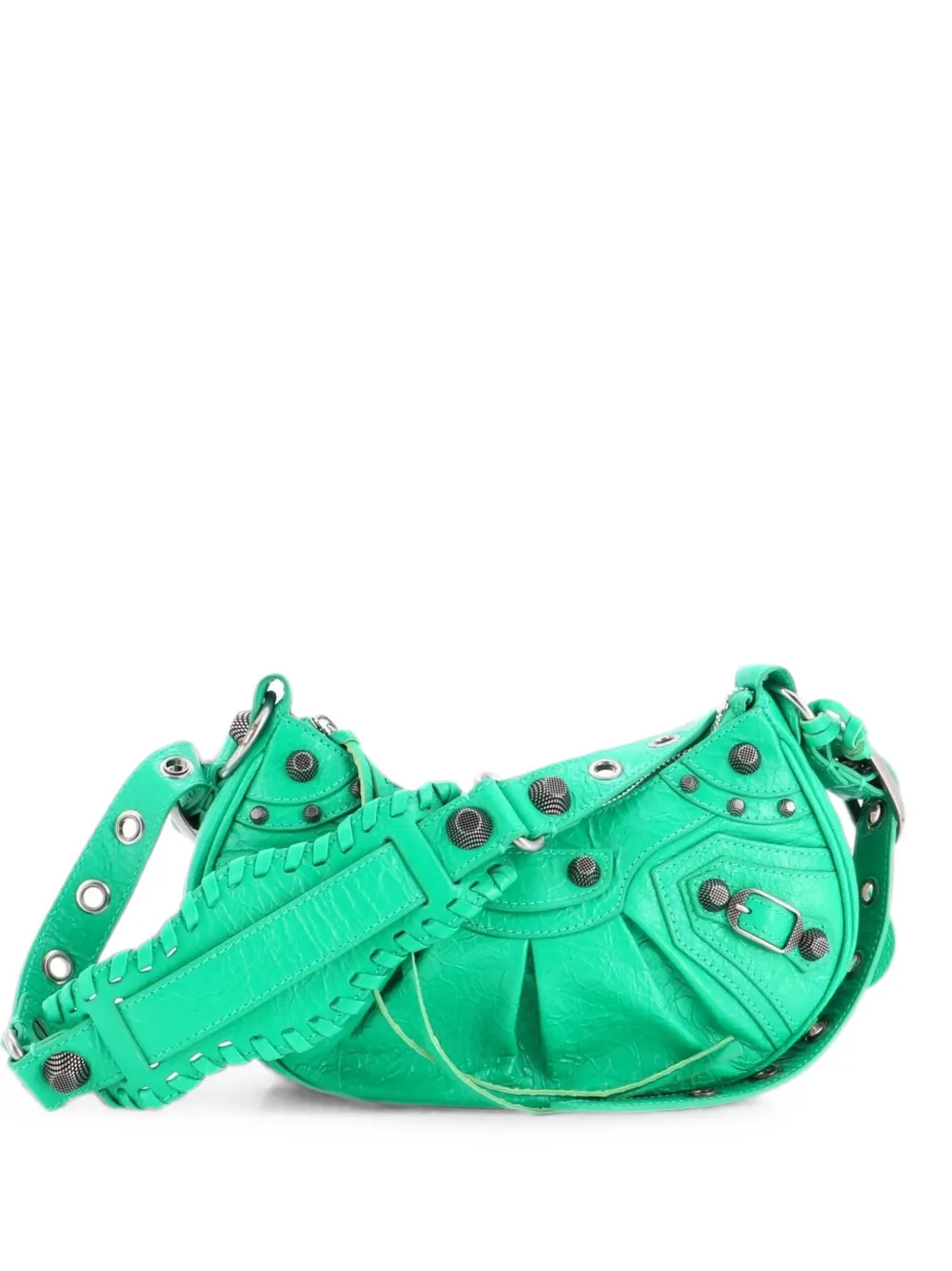 Balenciaga Pre-Owned Borsa a spalla Le Cagole XS in pelle con borchie - Verde
