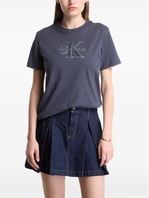 Calvin Klein logo-embroidered T-shirt