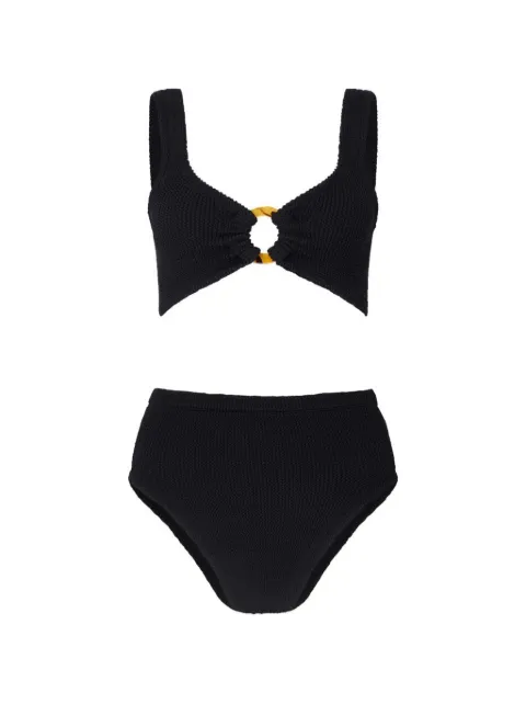 Hunza G Nadine crinkle-effect bikini