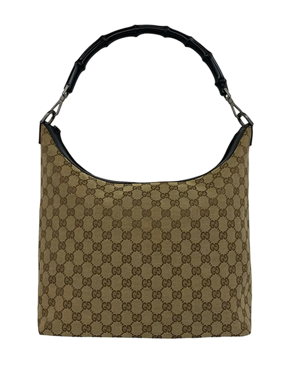 Gucci Pre-Owned 2000-2015 GG Canvas Bamboo shoulder bag - Toni neutri