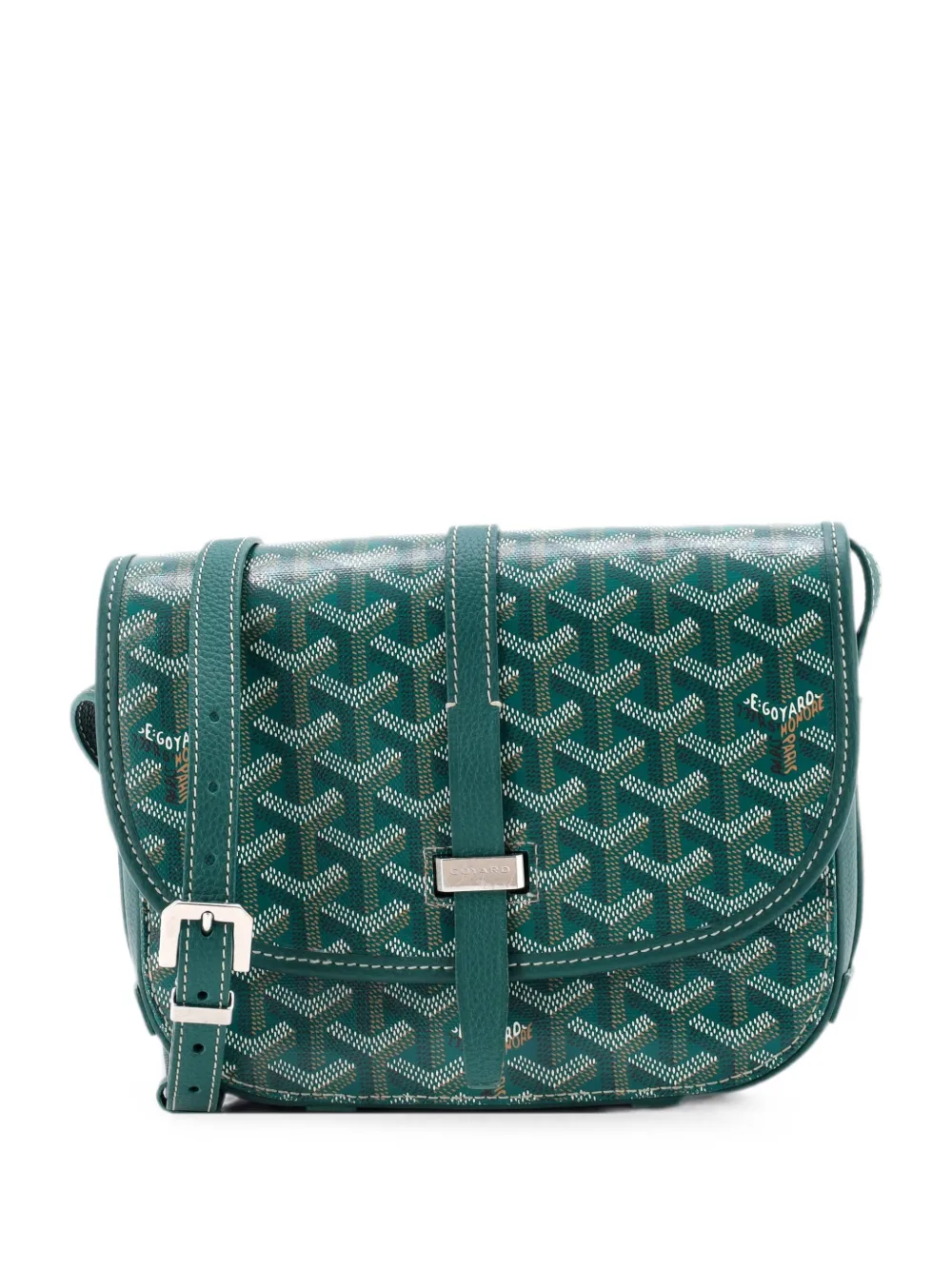 Goyard Pre-Owned Belvedere II Messenger Bag Coated Canvas PM crossbody bag - Grün