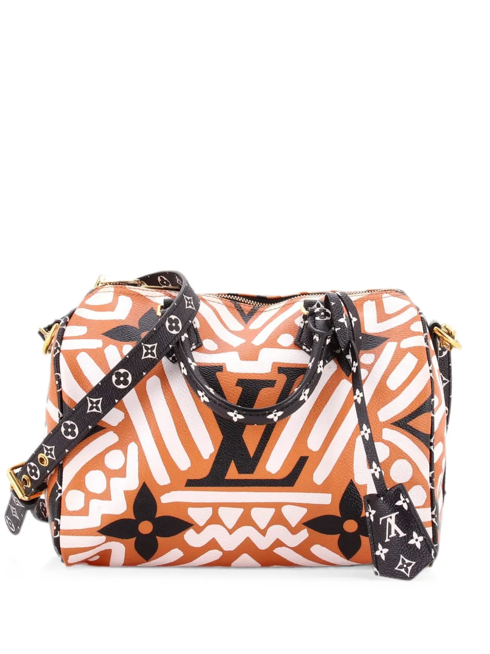Louis Vuitton Pre-Owned Speedy Bandouliere Bag Limited Edition Crafty Monogram Giant 25 satchel - Marrone