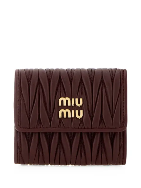 Miu Miu Matelassé leather wallet